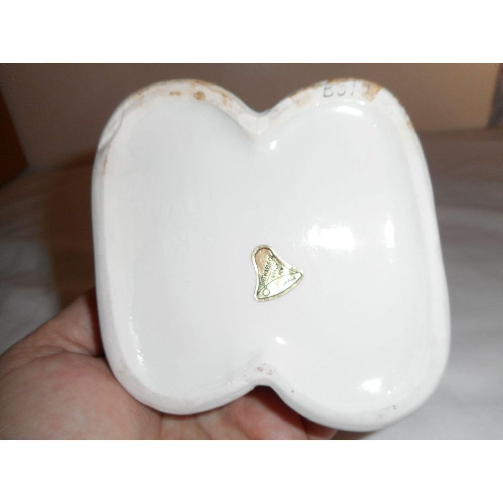 Vintage Nancy Pew Blue Baby Bootie Shoes Ceramic Planter Japan Nursery Decor #6 - Picture 7 of 7
